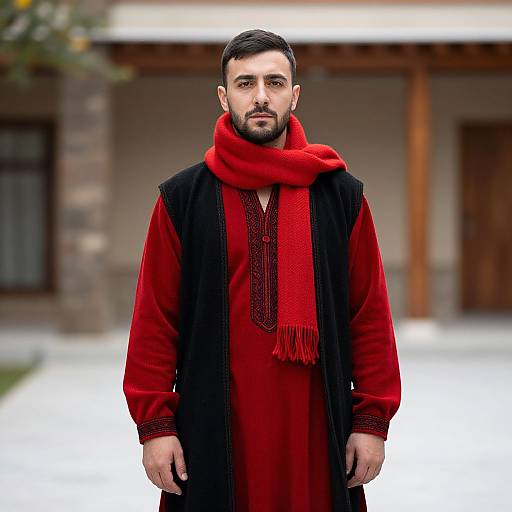 SCA Turkish Garb Red and Black