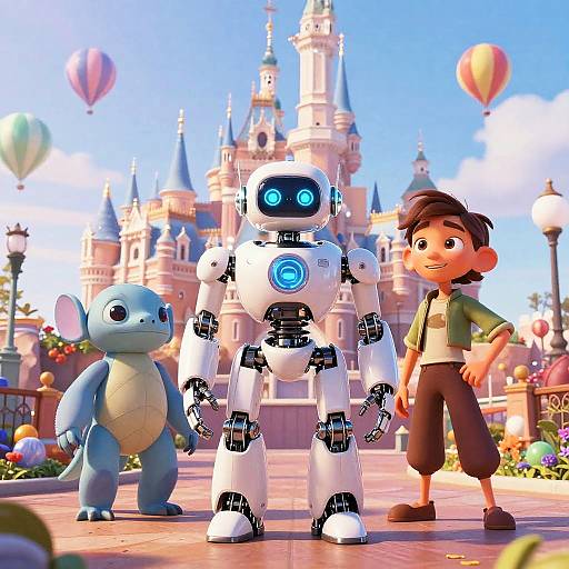 Futuristic Disney Fantasy Kingdom