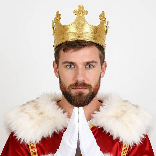 Realistic King Costume Portrait