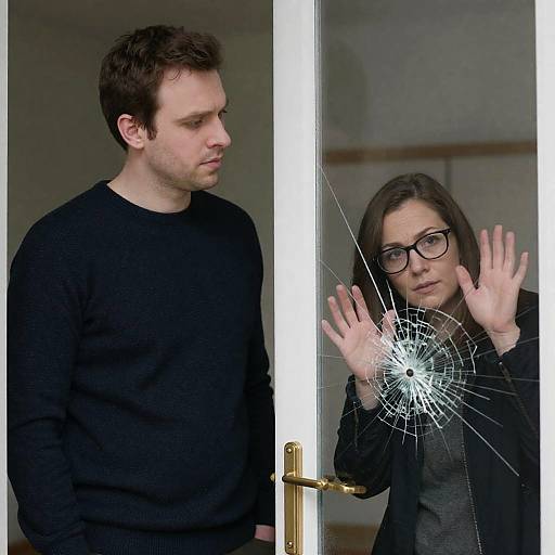 Intense Observation of Shattered Glass Door