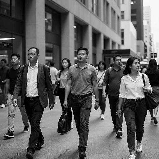 Gritty Black-and-White Urban Street Scene