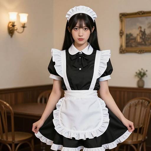 French Maid in Classic Outfit