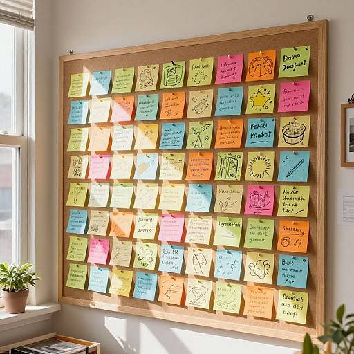 Vibrant Creative Drawing Prompt Board