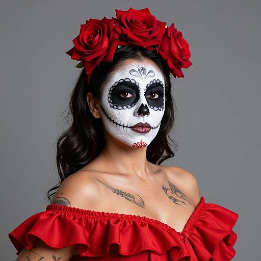 Day of the Dead Spanish Dancer Woman