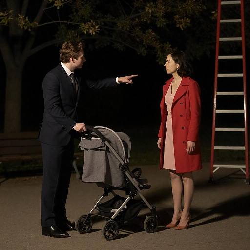 Mysterious Night Encounter in the Park