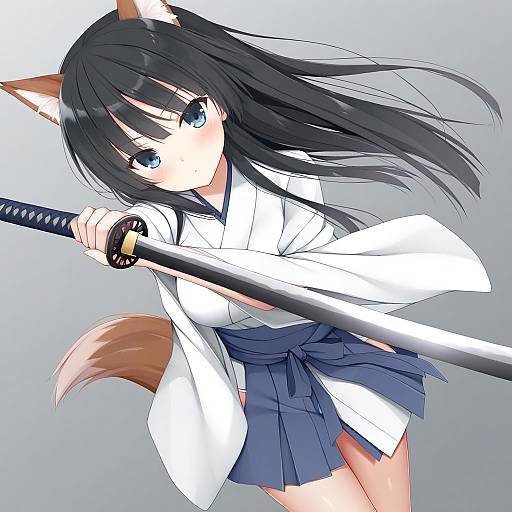 Illustration of Anabuki tomoko, world witches series in the style of Kamu (geeenius)