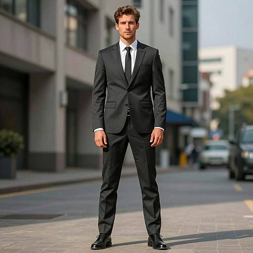 Handsome Man in Business Suit Portrait
