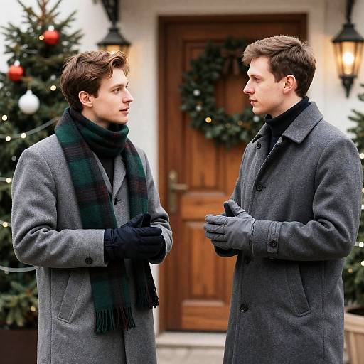 Holiday Conversation in Winter Wonderland