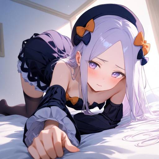 Embarrassed Girl in Soft Moonlight