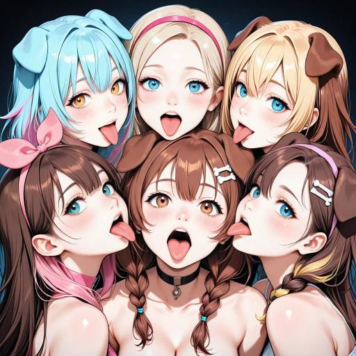 Vibrant Virtual Dog Girl Scene