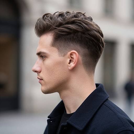 Stylish European Man with Undercut