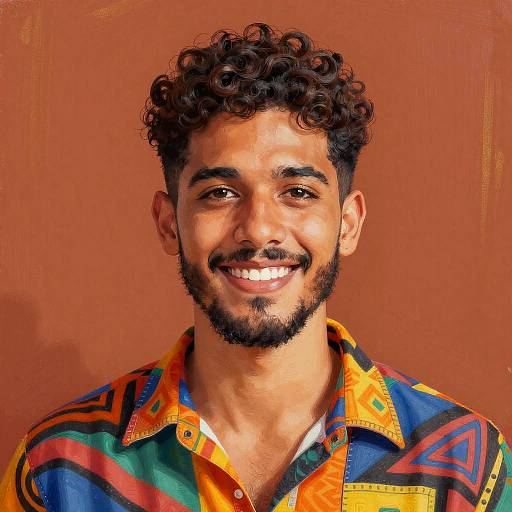 Vibrant Latin American Digital Portrait