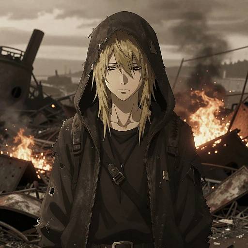 Post-Apocalyptic Anime Wanderer Portrait