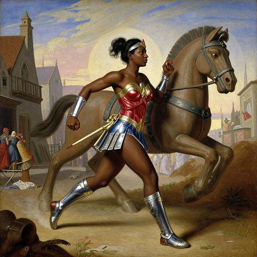 Neo-Classical Trans Wonder Woman Myth
