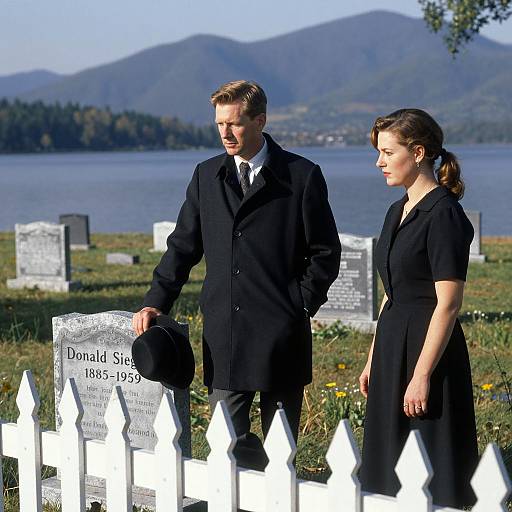 Cemetery Reflection by the Lake