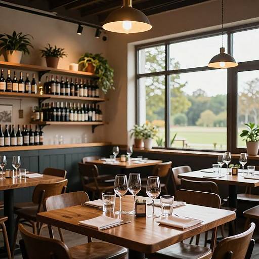 Cozy Wooden Wine Tasting Room