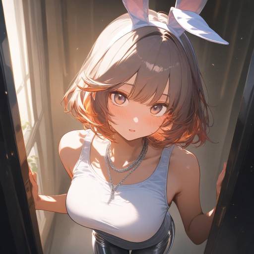Anime Portrait of a Character in Doorway