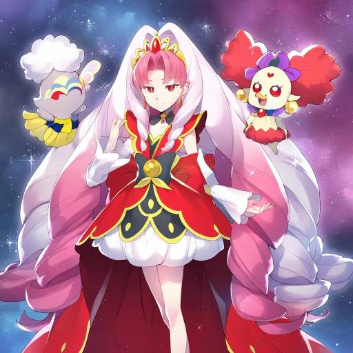 Illustration of Akagi towa, go! princess precure in the style of Redrop