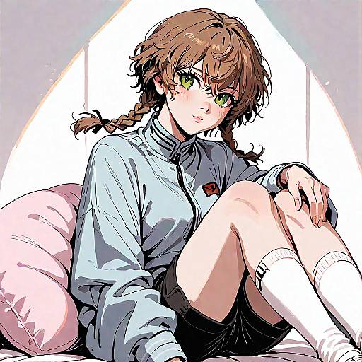 Anime Girl Amane Suzuha Portrait
