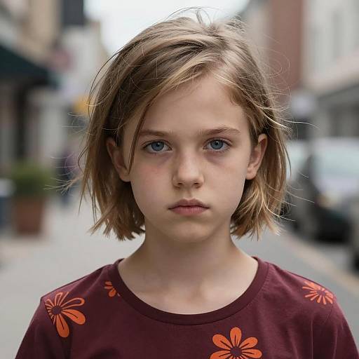 Photorealistic Portrait of Young Girl