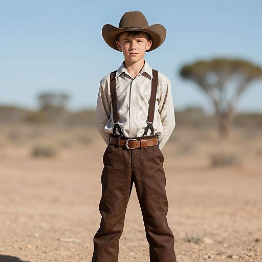 Australian Gold Rush Cowboy Portrait