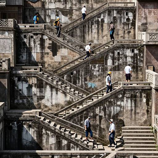 Time-Traveling Staircase Construction