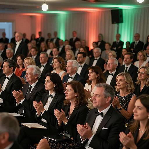 Vibrant Formal Gathering with Diverse Expressions