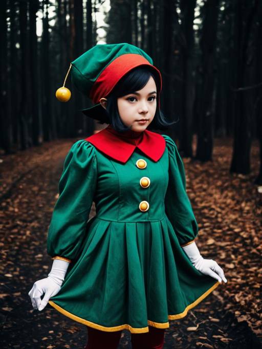 Realistic Man in Adeleine Cosplay Costume