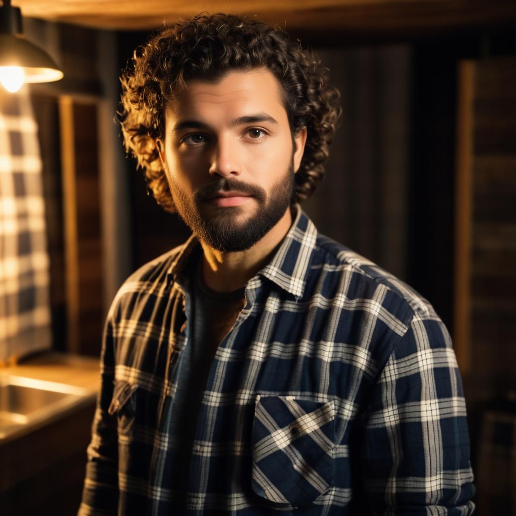 Cozy Portrait of a Bearded Man