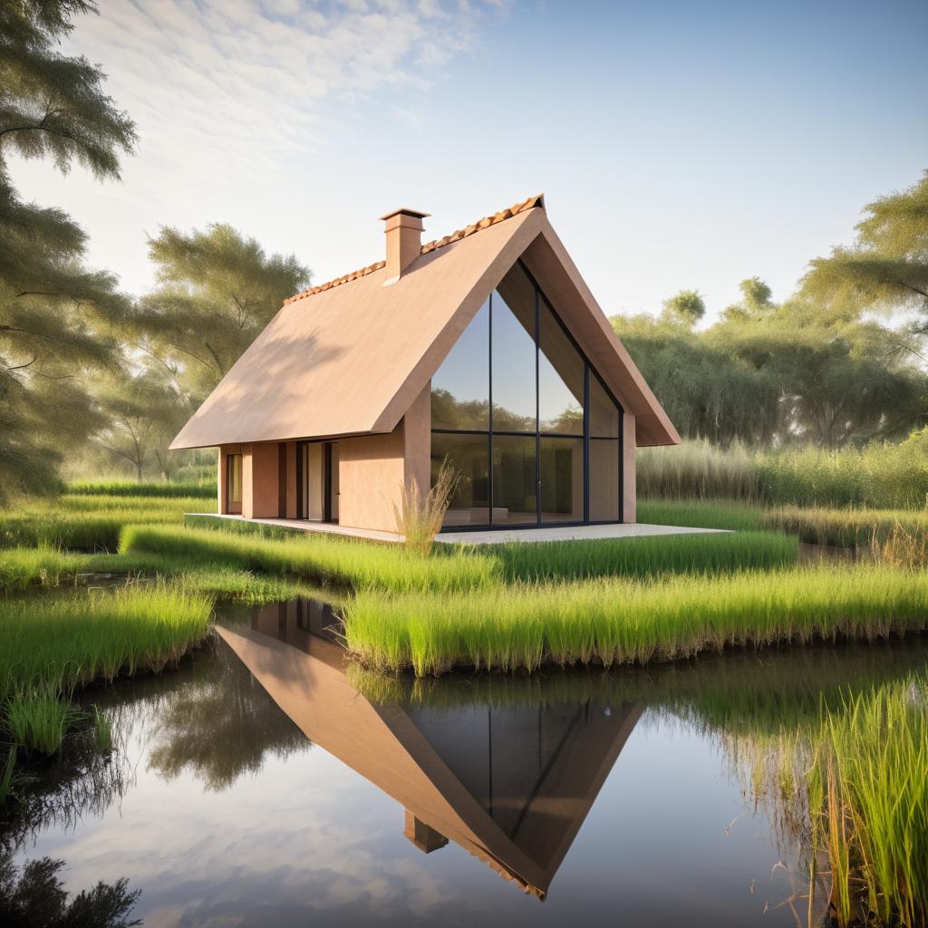 Charming Clay House in Serene Wetlands