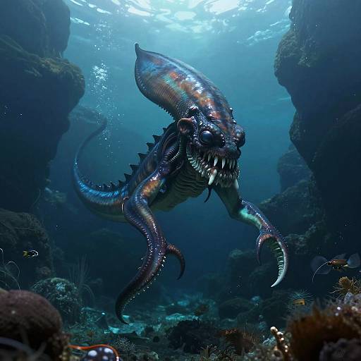 Abyssal Kraken in Ocean Rift