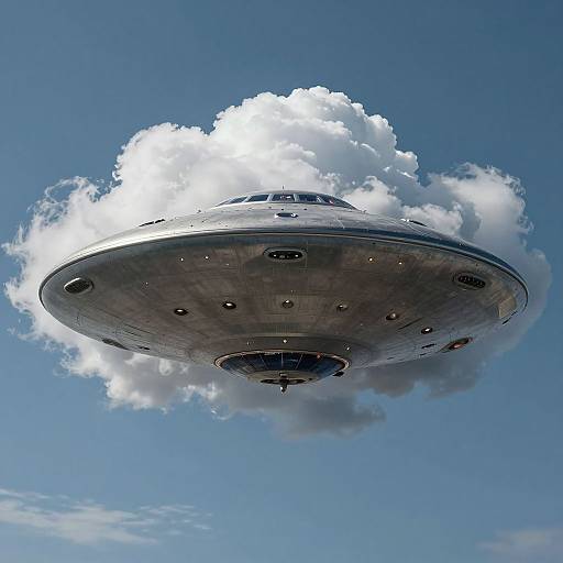 Hyperrealistic UFO Cloud Disguise