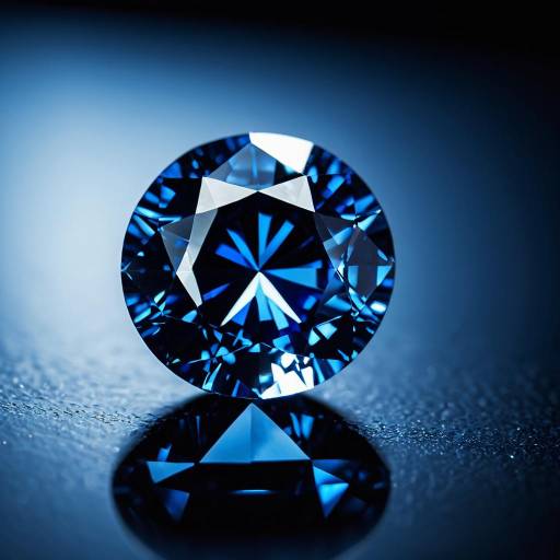 Close-Up of Blue Sapphire Gemstone