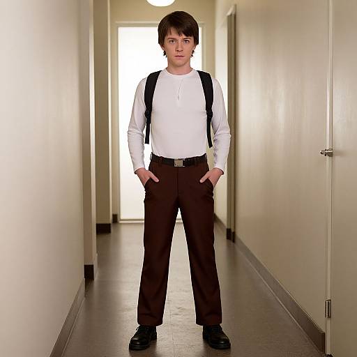 Boy in Marty McFly Costume