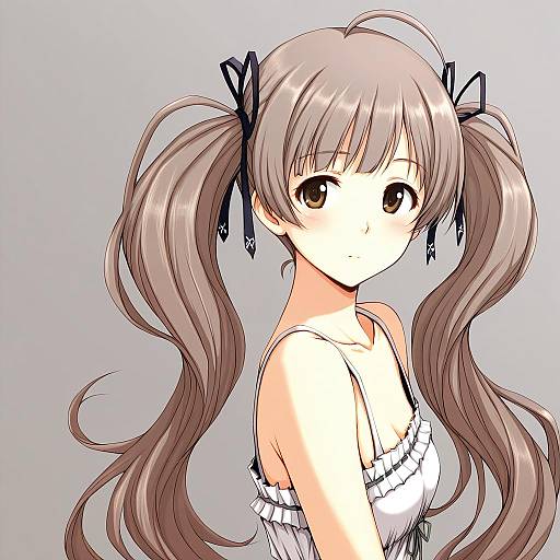 Illustration of Hakozaki serika, idolmaster in the style of Kuronuko neero