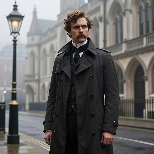 Mysterious Victorian Gentleman in Fog