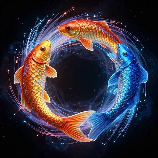 Ultra-Realistic Pisces Zodiac Harmony