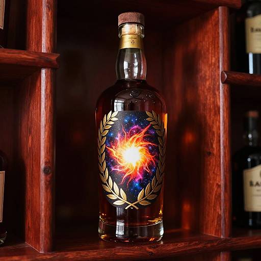 Hyper-Realistic Ancient Whiskey Bottle Display