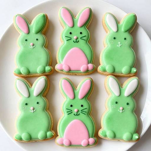Easter Bunny Sugar Cookies Display