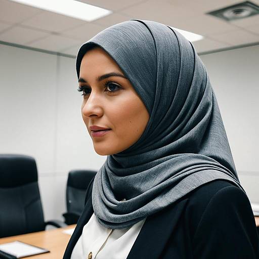 Close-Up Office Hijab Fashion