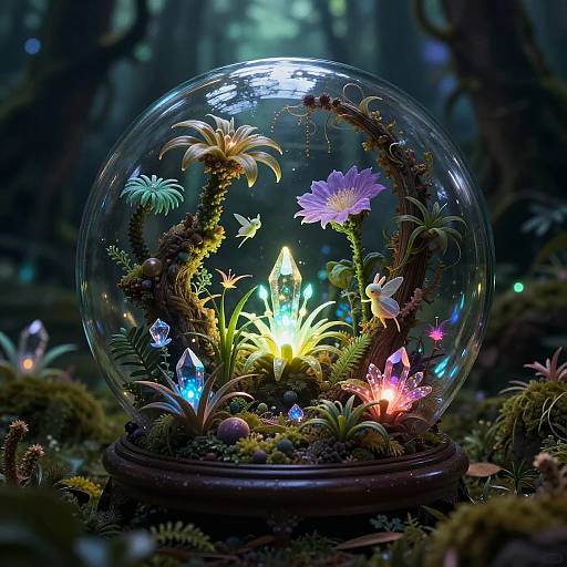 Enchanted Fantasy Terrarium World
