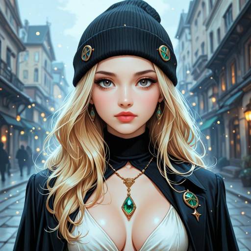 Enchanting Witch with Green Eyes Enchanting Witch with Green Eyes