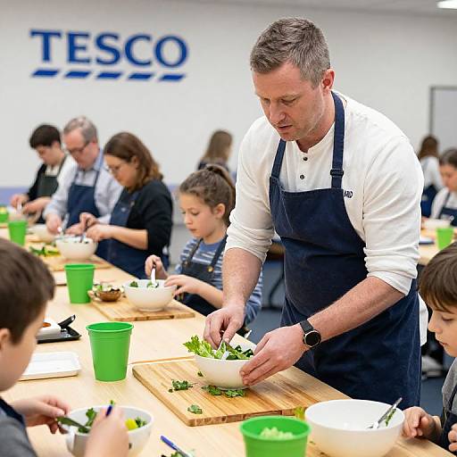 Jamie Oliver Leading Tesco Cookery School
