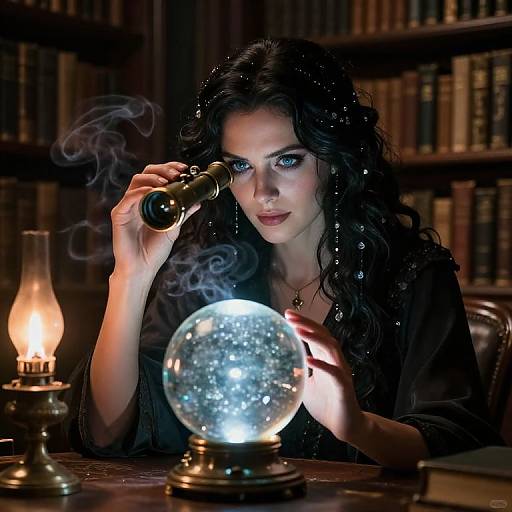 Hyperrealistic Portrait of Fortune Teller