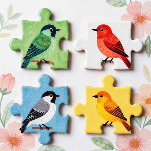 Vibrant Bird-Themed Jigsaw Puzzle