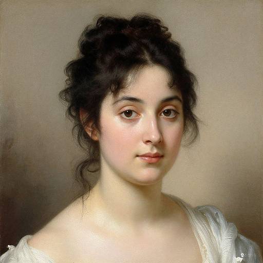 Neoclassical Oil Portrait by Ingres