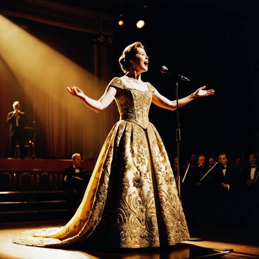 Opera Singer in Elegant Chiaroscuro Setting