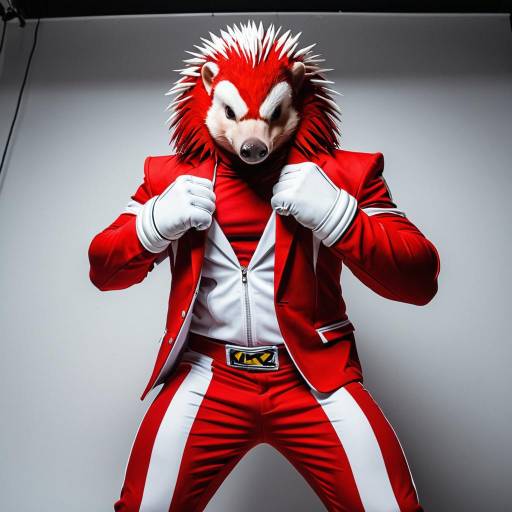 Cosplay of Knuckles the Echidna in Studio