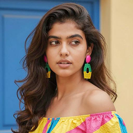 Vibrant Portrait of a Young Woman