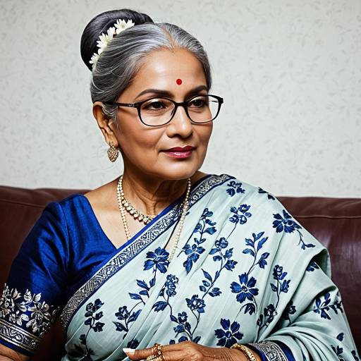 Elegant Lajwanti Cosplay in Saree